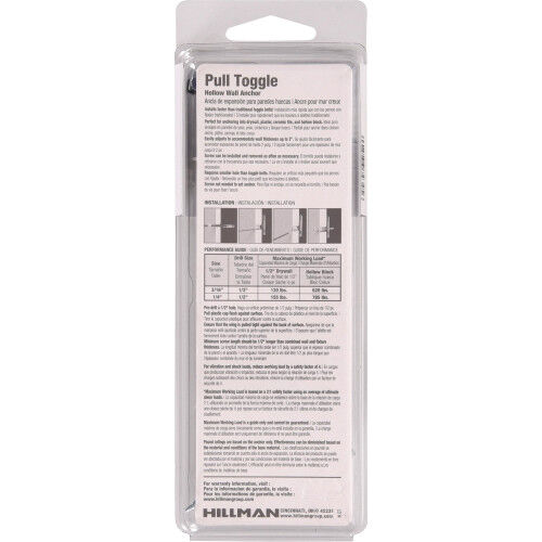 Hillman Pull Toggles With Screws, 1/4-In, 2-Pk