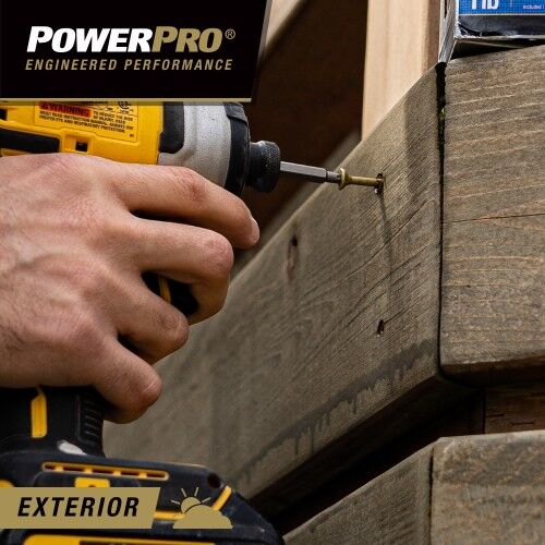 Hillman Power Pro Premium Exterior Wood Screws, #10 X 2-1/2 In, 1-Lb Box