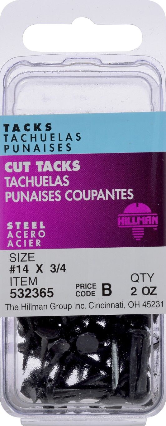Hillman Blued Cut Tacks, #14 x 3/4-In, 2-Oz
