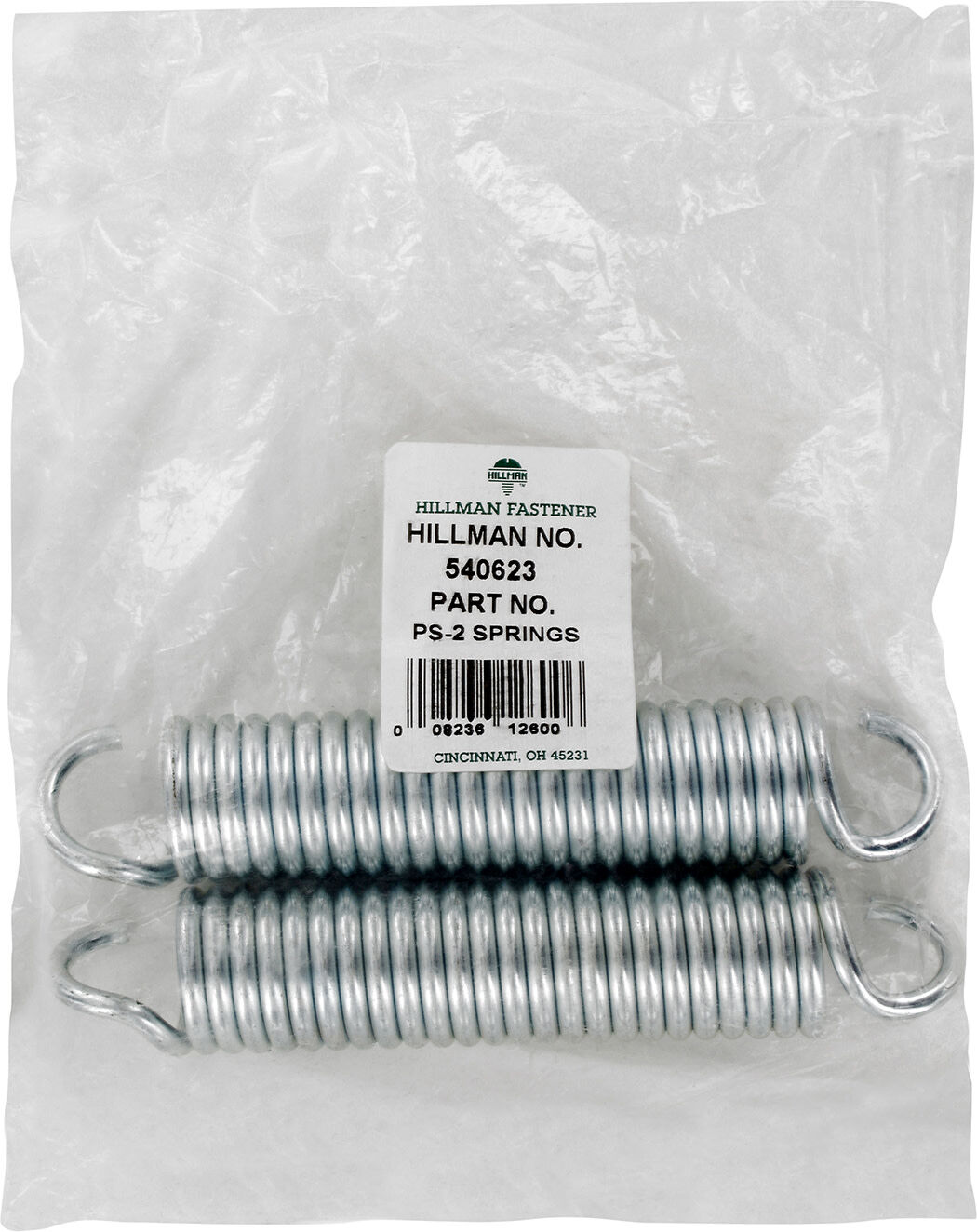 Hillman Extension Spring PS-2, 2-Pk