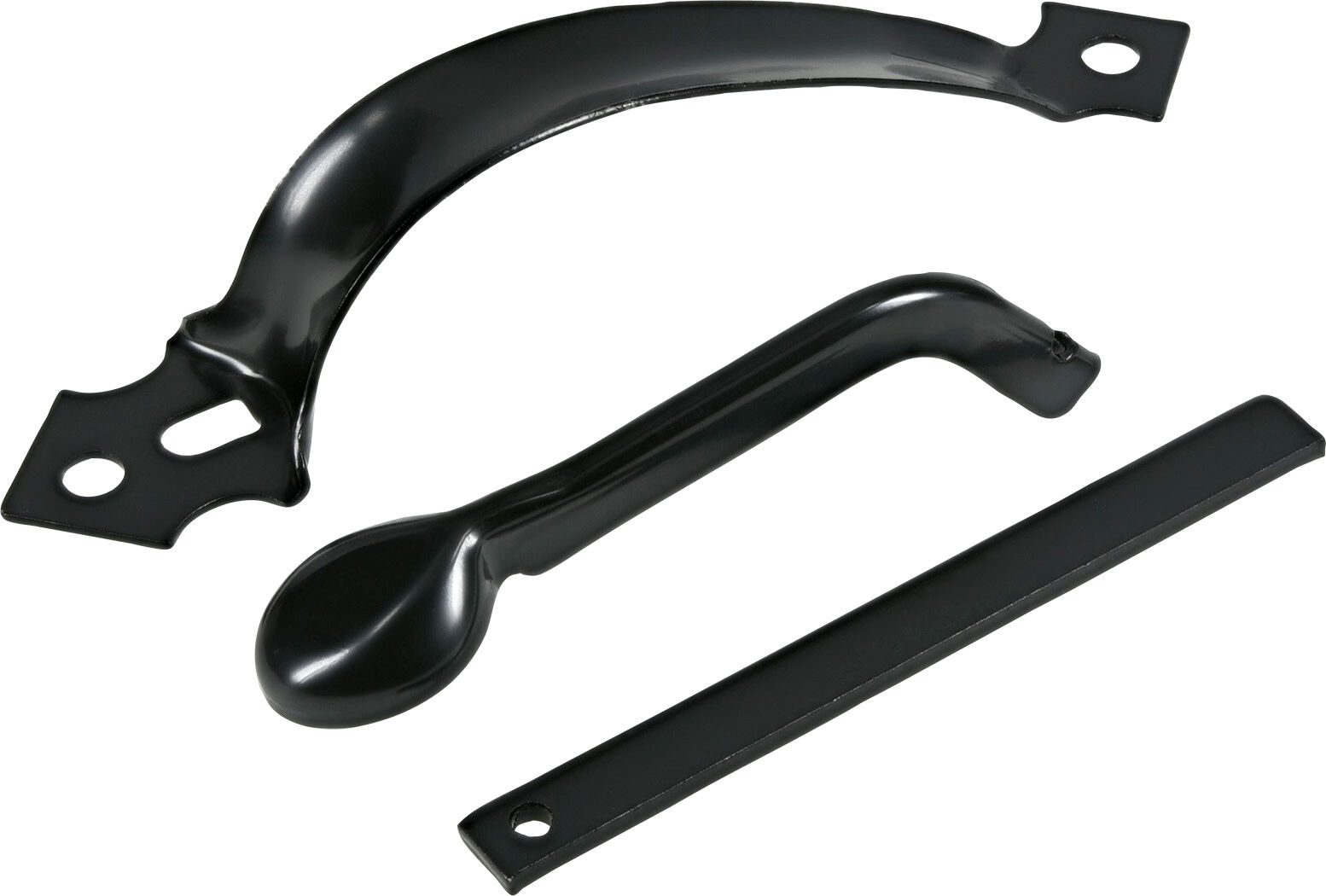 Hillman Hardware Essentials Black Inward Swinging Thumb Latch