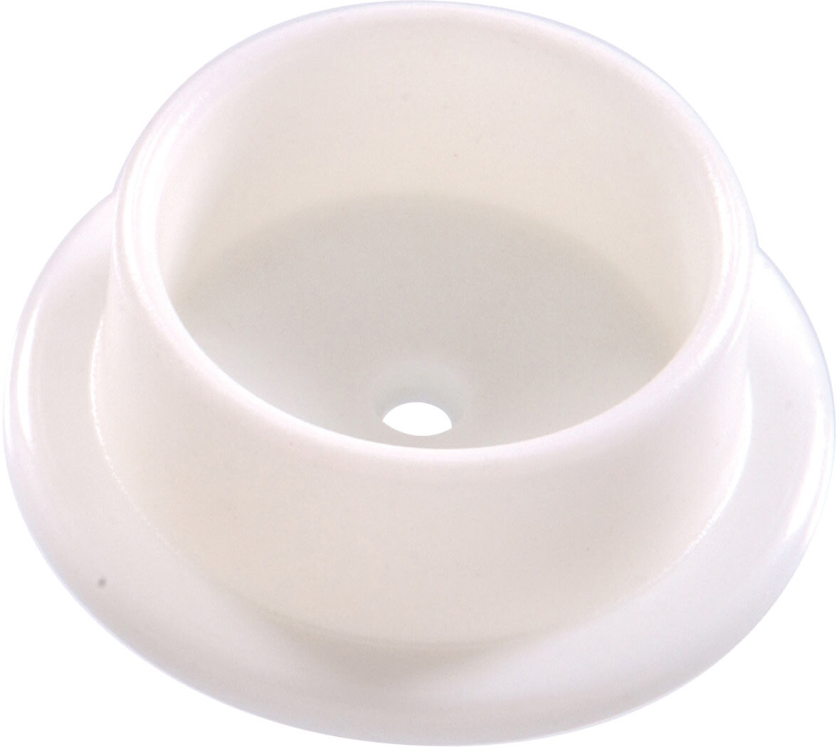 Hillman Plastic Pole Socket Set White, 1 3/8-In