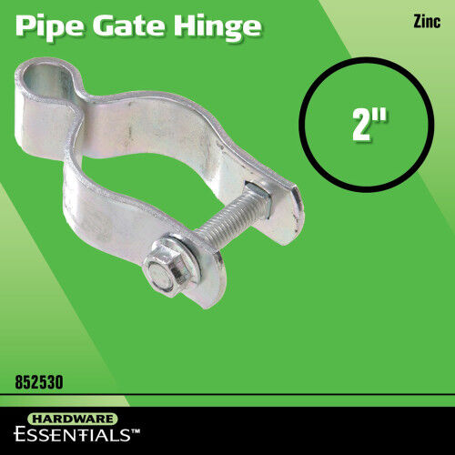 Hillman Hardware Essentials Zinc Pipe Gate Hinge, 2-In
