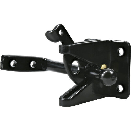 Hillman Hardware Essentials Black Gate Latch For Outswing Gate