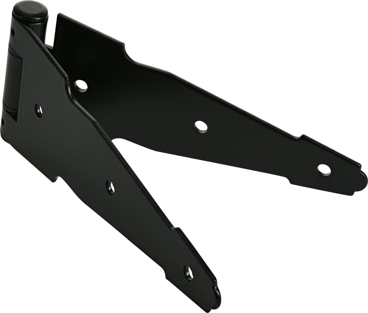Hillman Hardware Essentials Black Ornamental Strap Hinge, 6-In, 2-Pk