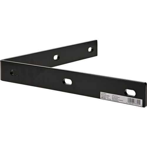 Hillman Hardware Essentials Heavy Duty Corner Brace Black, 12 1/4-In x 1 1/2-In x 1/4-In