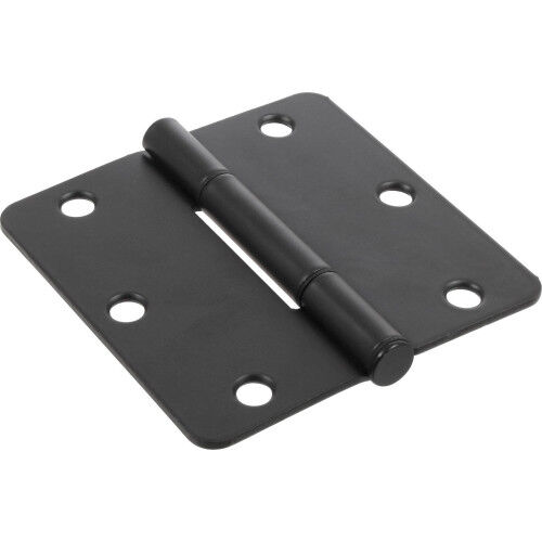 Hillman Hardware Essentials Squeak-Proof 1/4-In Bronze Round Corner Door Hinge, 3 1/2-In, 3-Pk