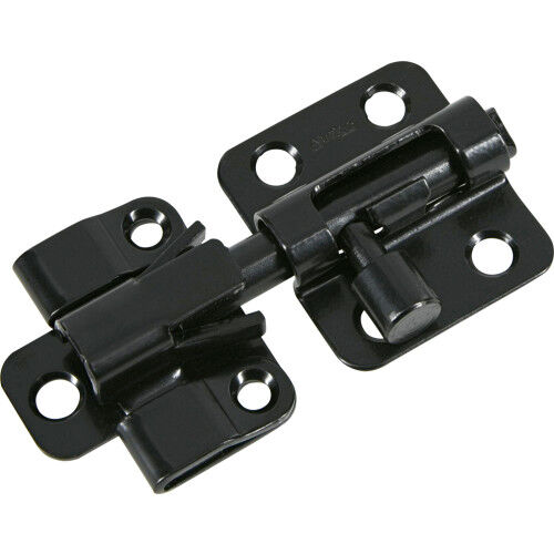 Hillman Black AjustLock Barrel Bolt, 2-In