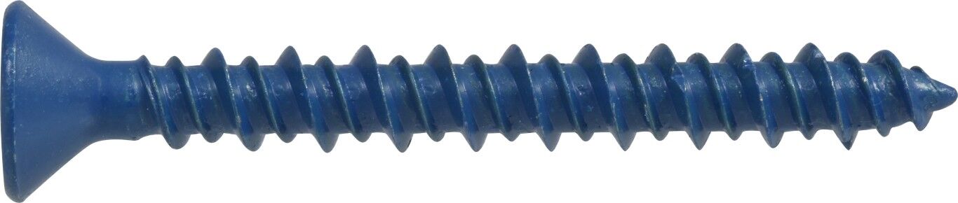 Hillman Blue Flat-Head Phillips Tapper Concrete Screw Anchors, 3/16-In x 2 3/4-In, 20-Pc