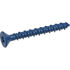 Hillman Blue Flat Head Phillips Tapper Concrete Screw Anchors, 1/4-In X 2 3/4-In, 12-Pc