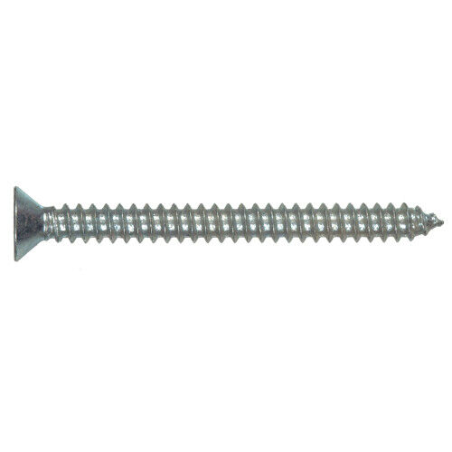 Hillman Zinc Flat Head Phillips Sheet Metal Screws, #8 x 1/2-In, 100-Pk