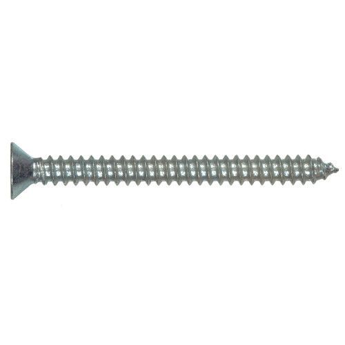 Hillman Zinc Flat Head Phillips Sheet Metal Screw, #8 x 1-1/4-In