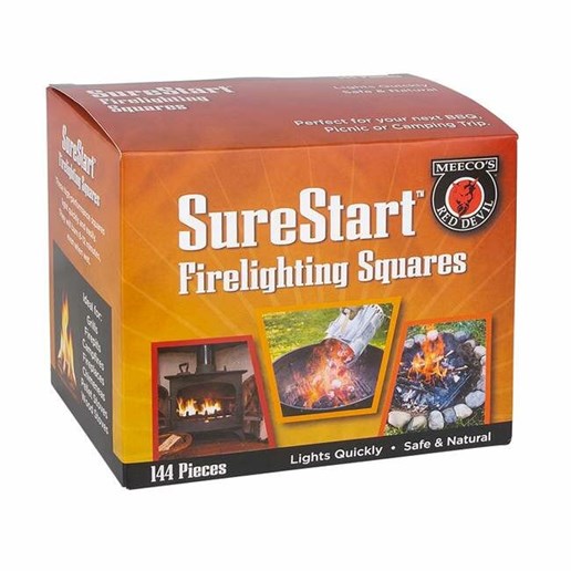 Meeco 144 Pack Firelighting Squares