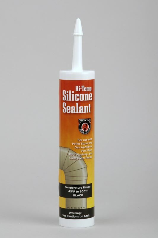 Meeco High Temperature Silicone Sealant, Clear 10.3 oz
