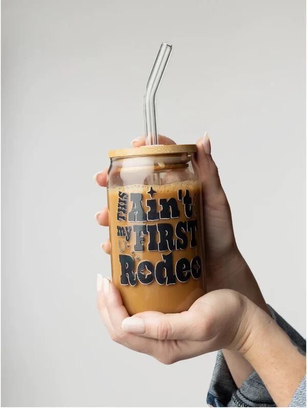 The Care Collective Ain't MY First Rodeo Western Latte Glass Can, 16 oz.