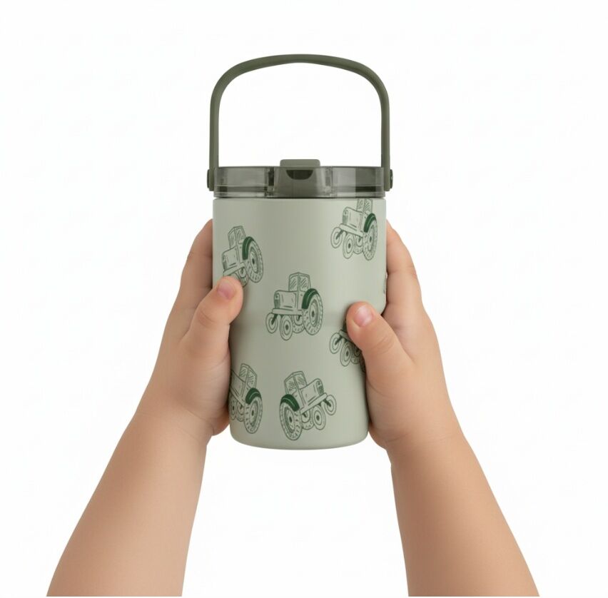Sip Happy Tractor Flip Straw Tumbler, 16 oz.