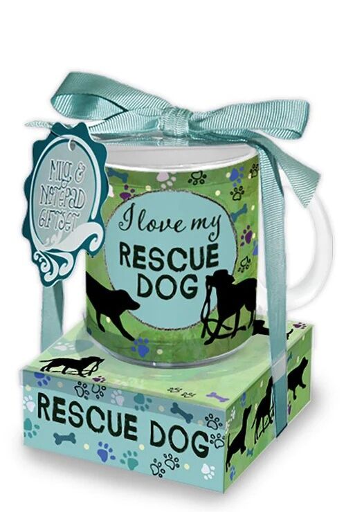 Divinity Boutique Rescue Dog Mug & Notepad Gift Set