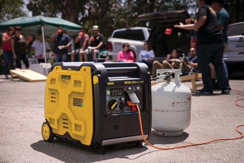 Champion Power Equipment 5500W Wireless Start Dual Fuel Inverter with CO Shield