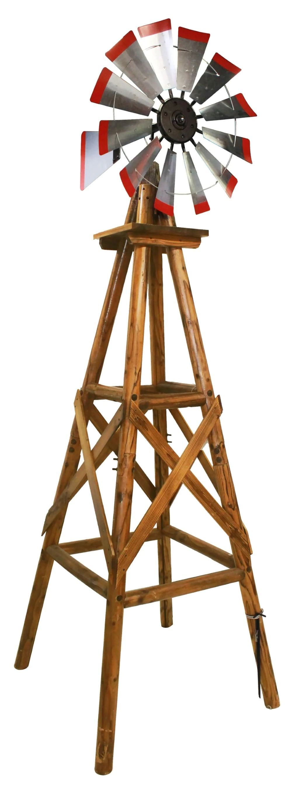 Leigh Country Char-Log Red-Tipped Windmill, 10-Ft