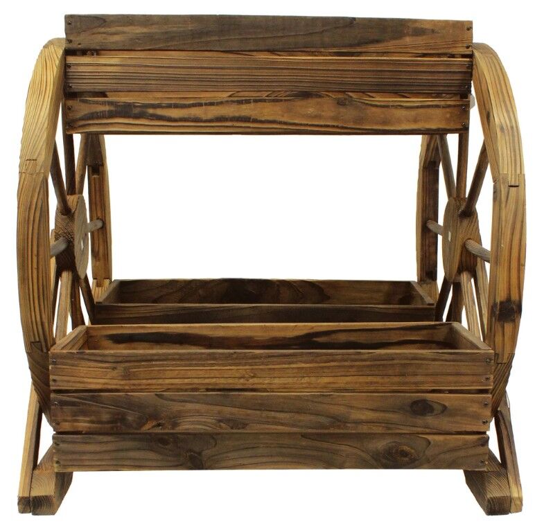 Leigh Country 3-Tier Wagon Wheel Planter
