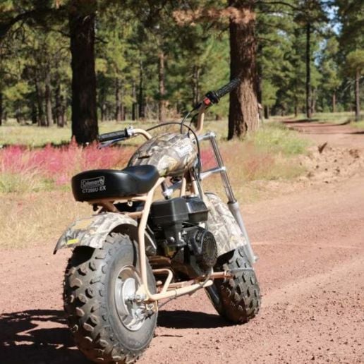 Coleman CT200U-EX Digital Camo Mini Bike - Mini Bikes | Coleman | C-A-L Ranch Coleman CT200U-EX Digital Camo Mini Bike - Mini Bikes | Coleman | C-A-L Ranch