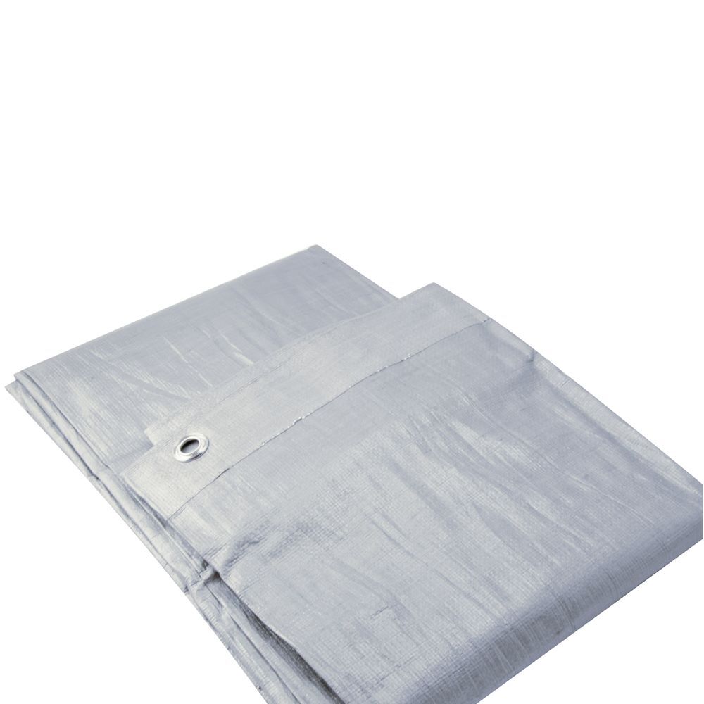Erickson Heavy Grade Silver Poly Tarp, 12-Ft x 18-Ft