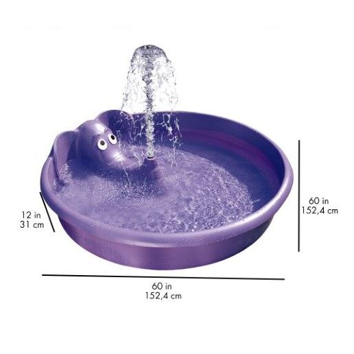 Gracious Living Purple Elephant Spray Pool 60-In Coastal Farm