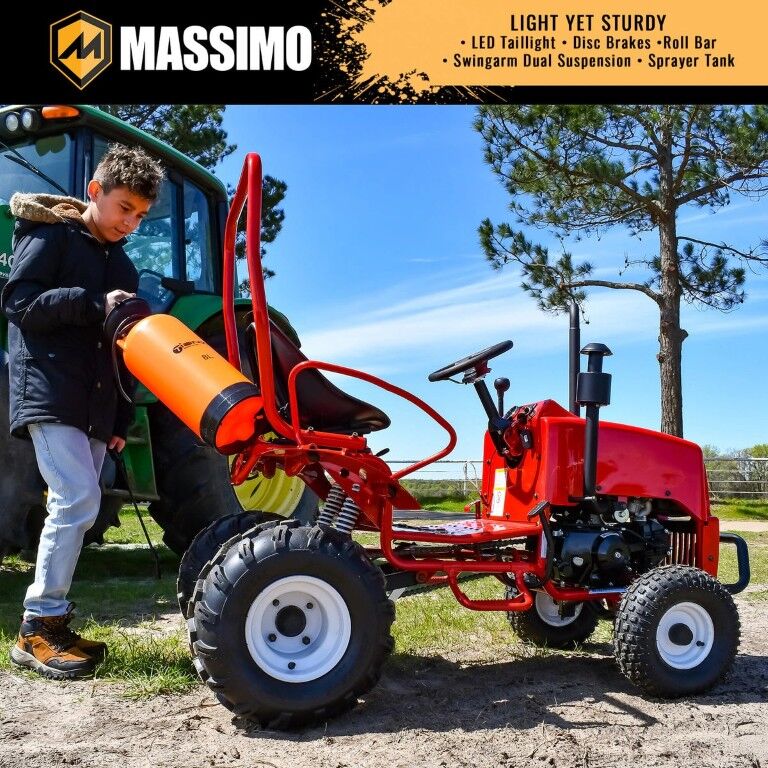 Massimo Mini Tractor Go-Kart, 110-cc