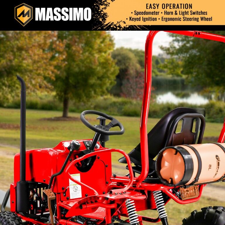 Massimo Mini Tractor Go-Kart, 110-cc