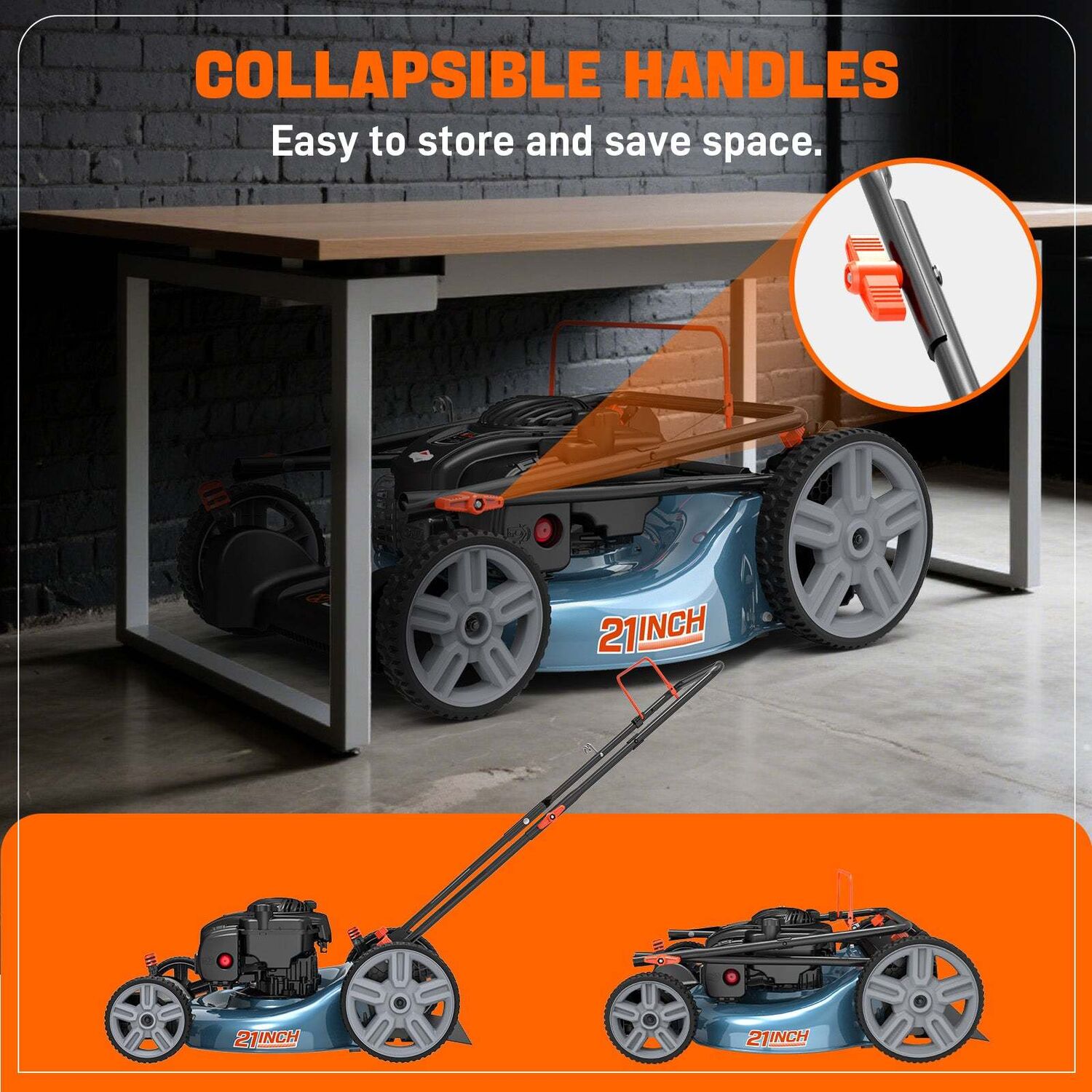 SENIX 21-In 140cc 4-Cycle Briggs & Stratton Engine Gas Push Lawn Mower