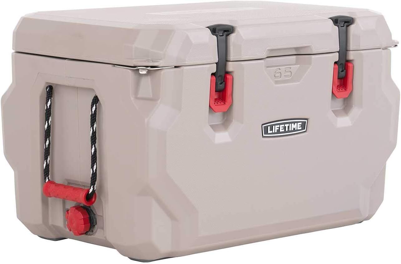 Lifetime Khaki High Performance Cooler, 65-Qt