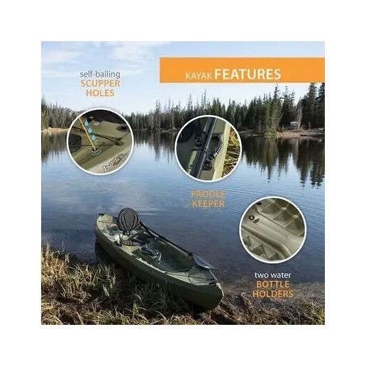 Lifetime Tamarack Angler 100 Fishing Kayak Volcano Fusion (Not Pictured)