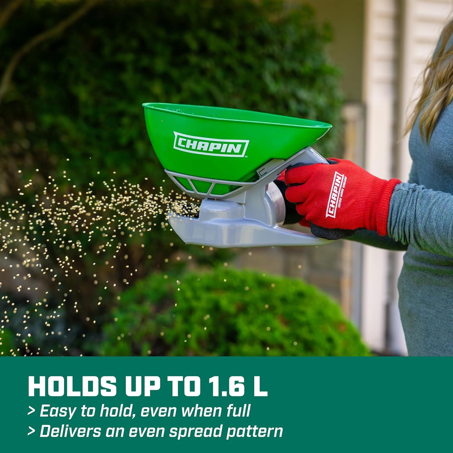 Chapin Hand Crank Turf Spreader, 1.6-L