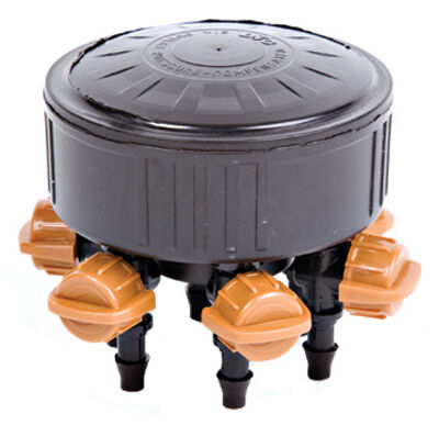 DIG 6-Outlet Adjustable Drip Manifold, 1/2-In FNPT