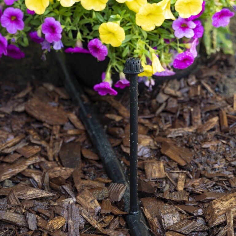 DIG Adjustable Radius 360° Pattern Drip Emitter On Spike, 1.3-Ft, 4-Pk