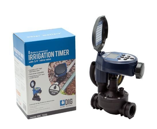 DIG RBC 7000 Single Station Battery Operated Timer with 3/4-In Inline Valve