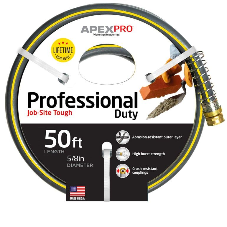 Teknor Apex Pro Professional Duty Water Hose, 5/8-In x 50-Ft