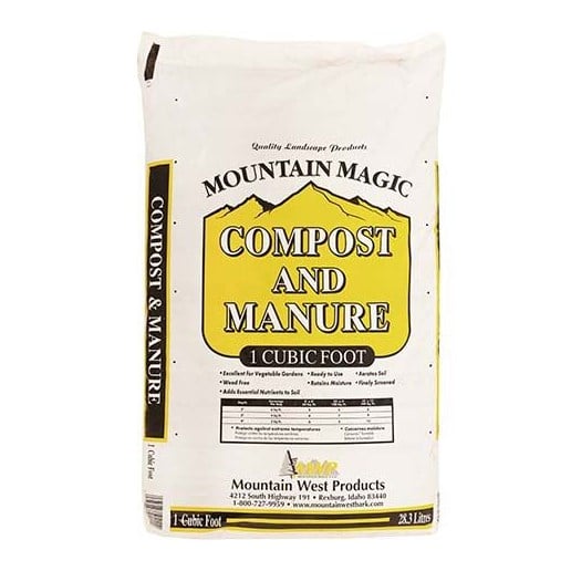 Mountain West Bark Products Mountain Magic Compost & Manure- 1 Cu ft