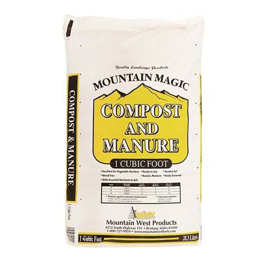 Pure Magic Compost Mountain West Bark Products Mountain Magic Compost & Manure- 1 Cu ft