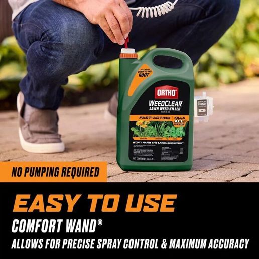 Ortho Weed Clear Lawn Weed Killer RTU With Comfort Wand, 1.33-gal