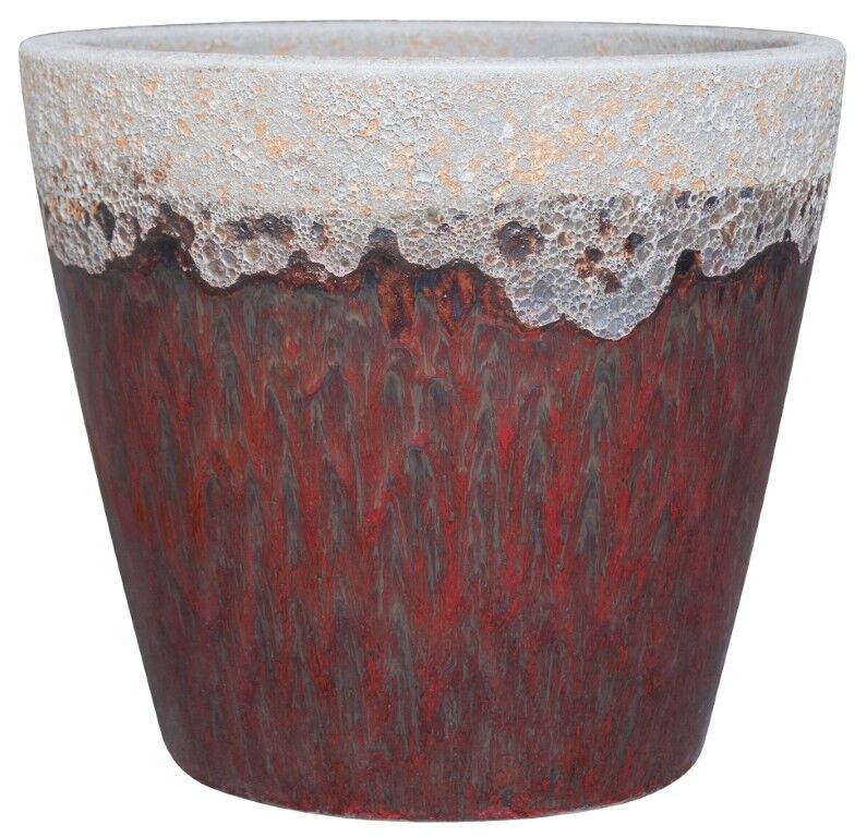 Michael Carr Designs Red Wine Volcanic Planter, 15 in.