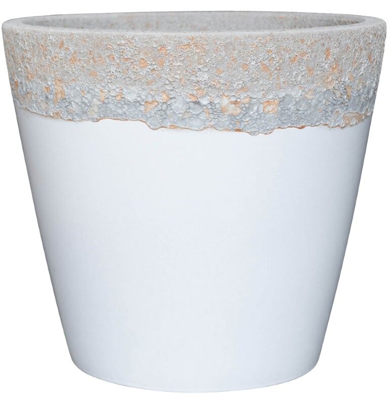 Michael Carr Designs White Volcanic Planter, 15 in.