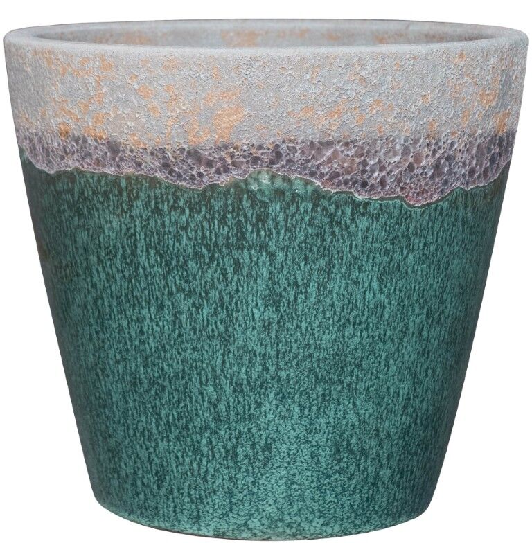 Michael Carr Designs Green Volcanic Planter, 9.8 in.