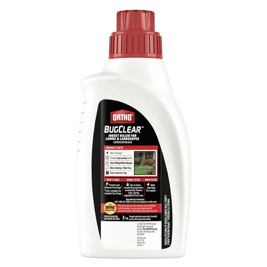 Ortho BugClear Insect Killer for Lawns & Landscapes Concentrate, 32-Oz