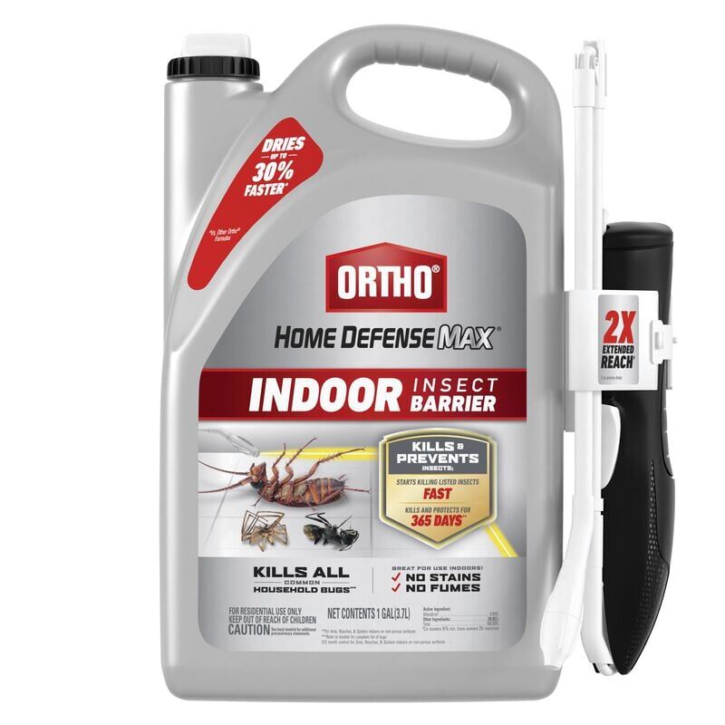 Ortho Home Defense Max Indoor Insect Barrier with Extended Reach Comfort Wand, 1-Gal