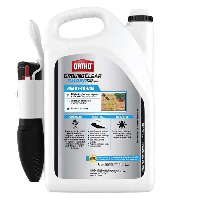 Ortho GroundClear Weed & Grass Killer With Comfort Wand, 1-Gal