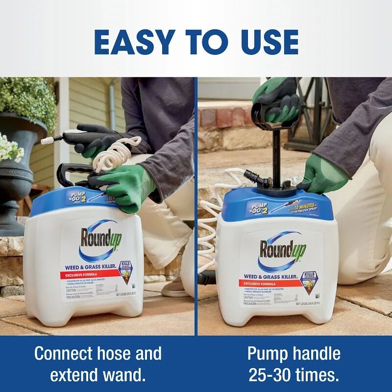 Roundup Weed & Grass Killer with Pump 'N Go 2 Sprayer, 1.33-Gal