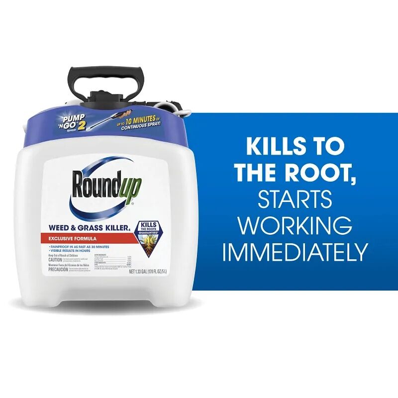 Roundup Weed & Grass Killer with Pump 'N Go 2 Sprayer, 1.33-Gal