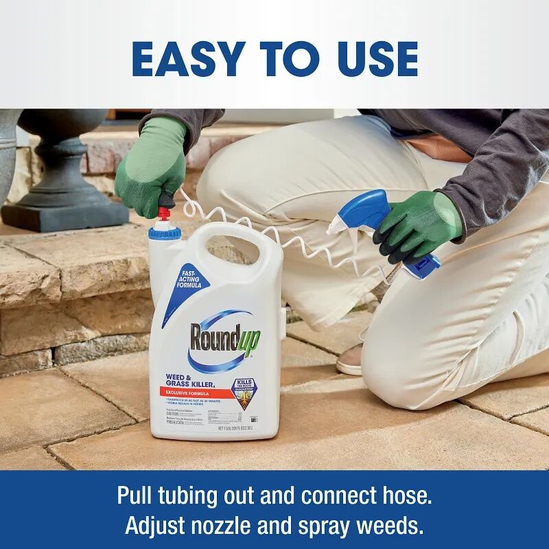 Roundup Weed & Grass Killer with Trigger Sprayer, 1-Gal