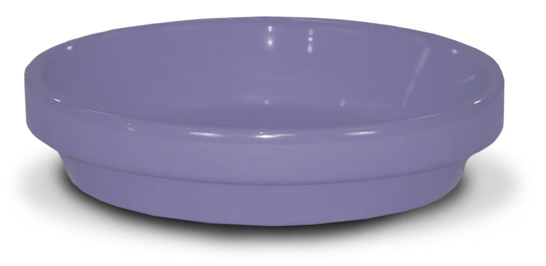 Ceramo Lilac Powder-Coated Saucer, 8 in.